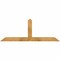 Ekena Millwork Portland Rough Sawn Timber Gable Bracket, Western Red Cedar, 60"W x 22"H x 4"D x 4"F, 9/12 Pitch GBW060X22X0404POR00RWR - alternate 1